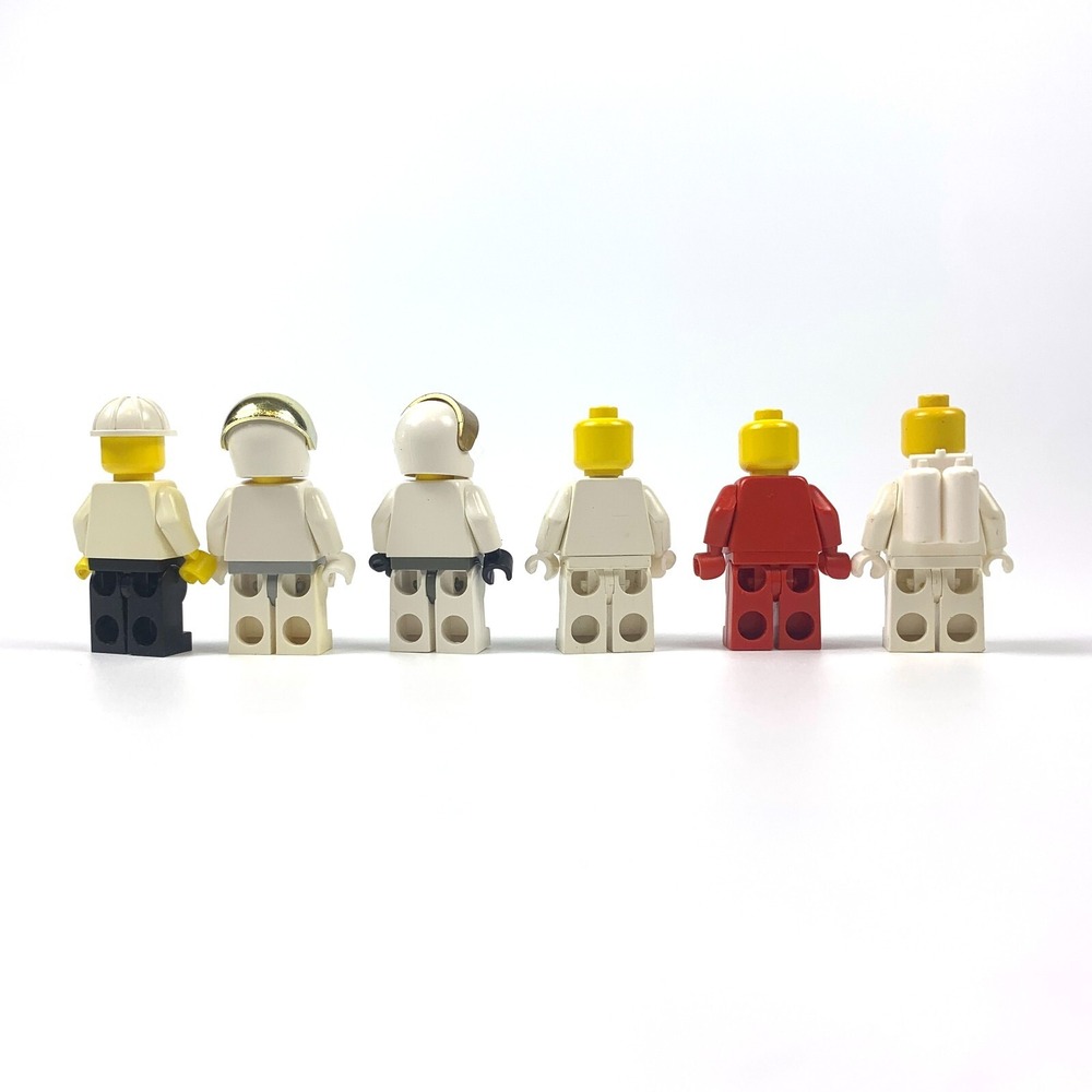 Lego Lot Space VTG‎ White Gray Moon Red White 6 Minifigures Accessories - Picture 8 of 12